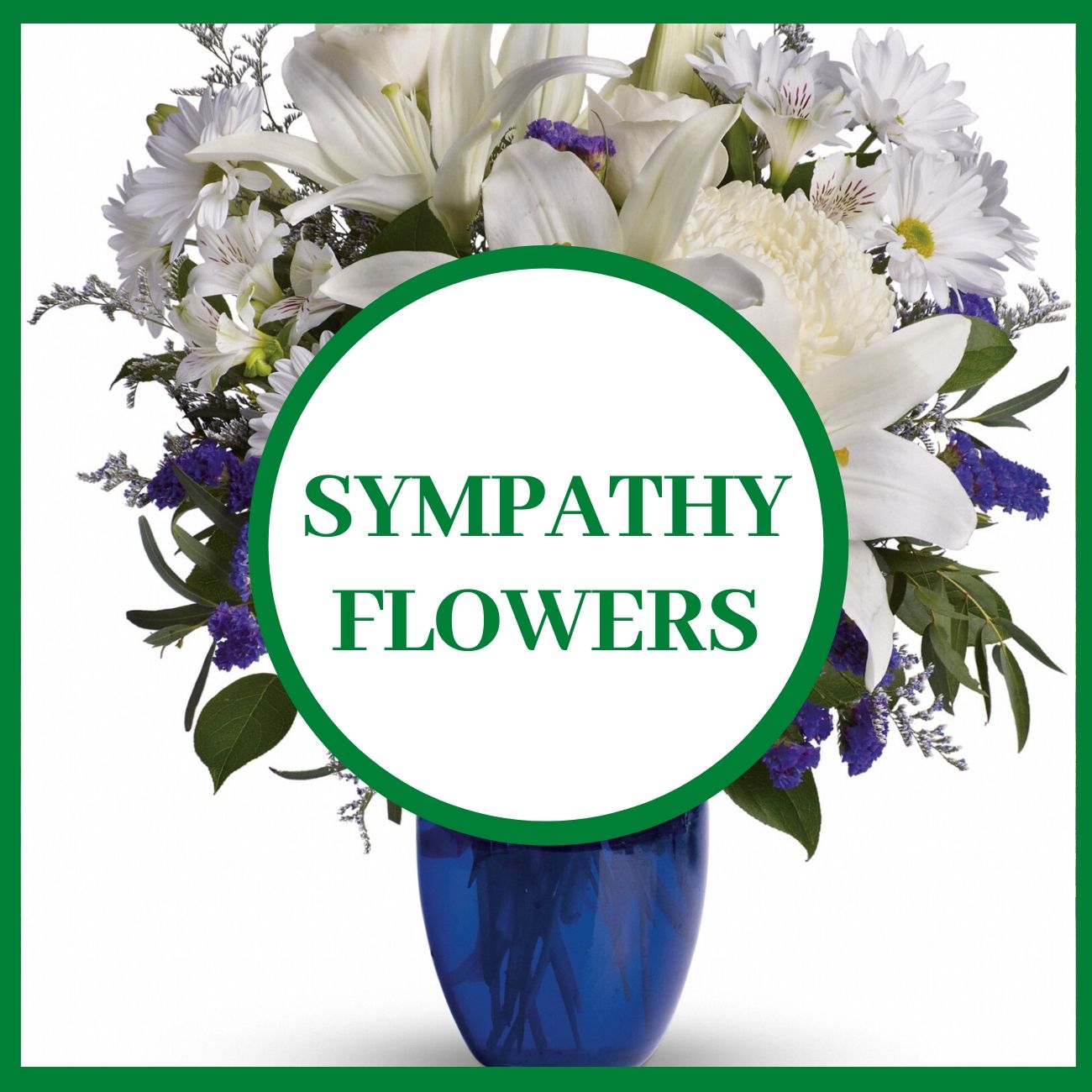 Flowering & Green Plants, Sympathy Flowers for Service & Home